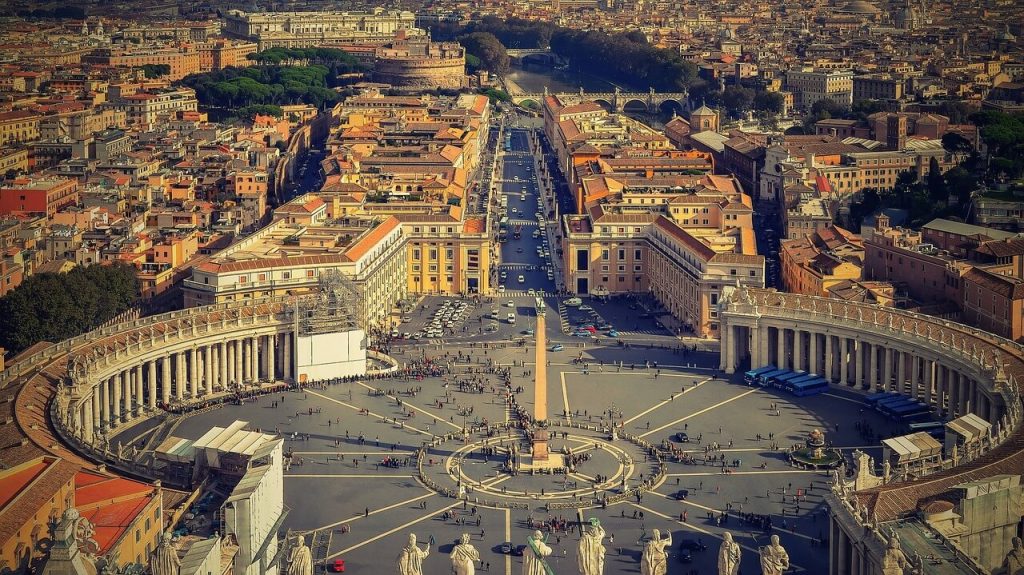 Vatican City from top view