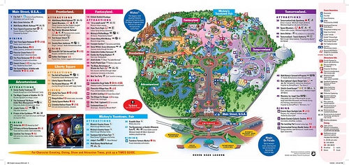 Map of the Magic Kingdom, Walt Disney Wo by danxoneil, on Flickr