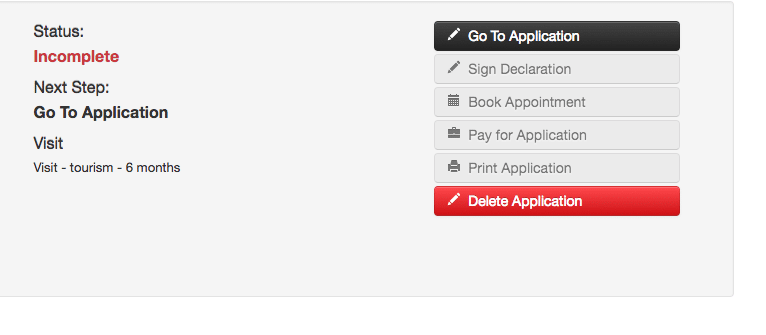 Uk And Ireland Visa (BIVS) Application Form Screenshot