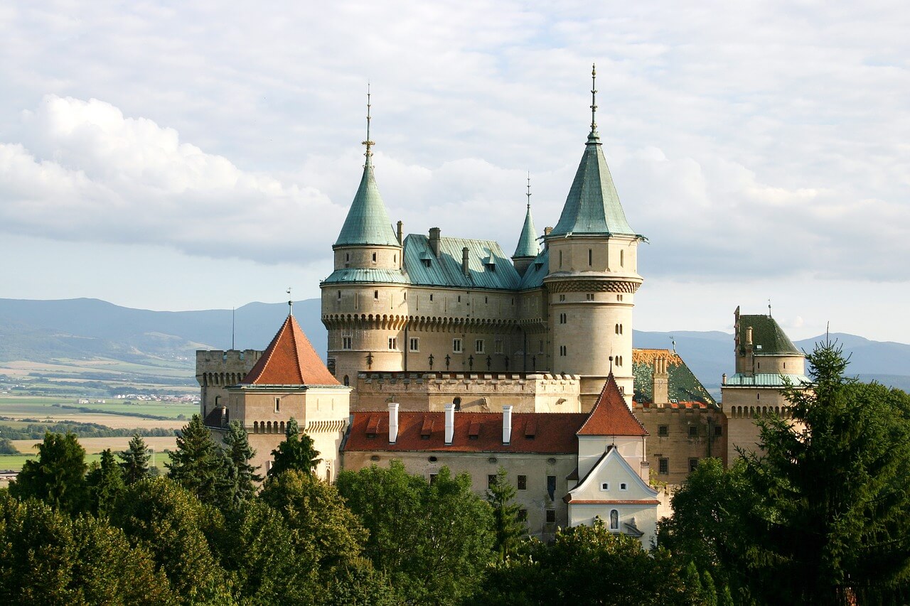 The photo of the castle in Slovakia