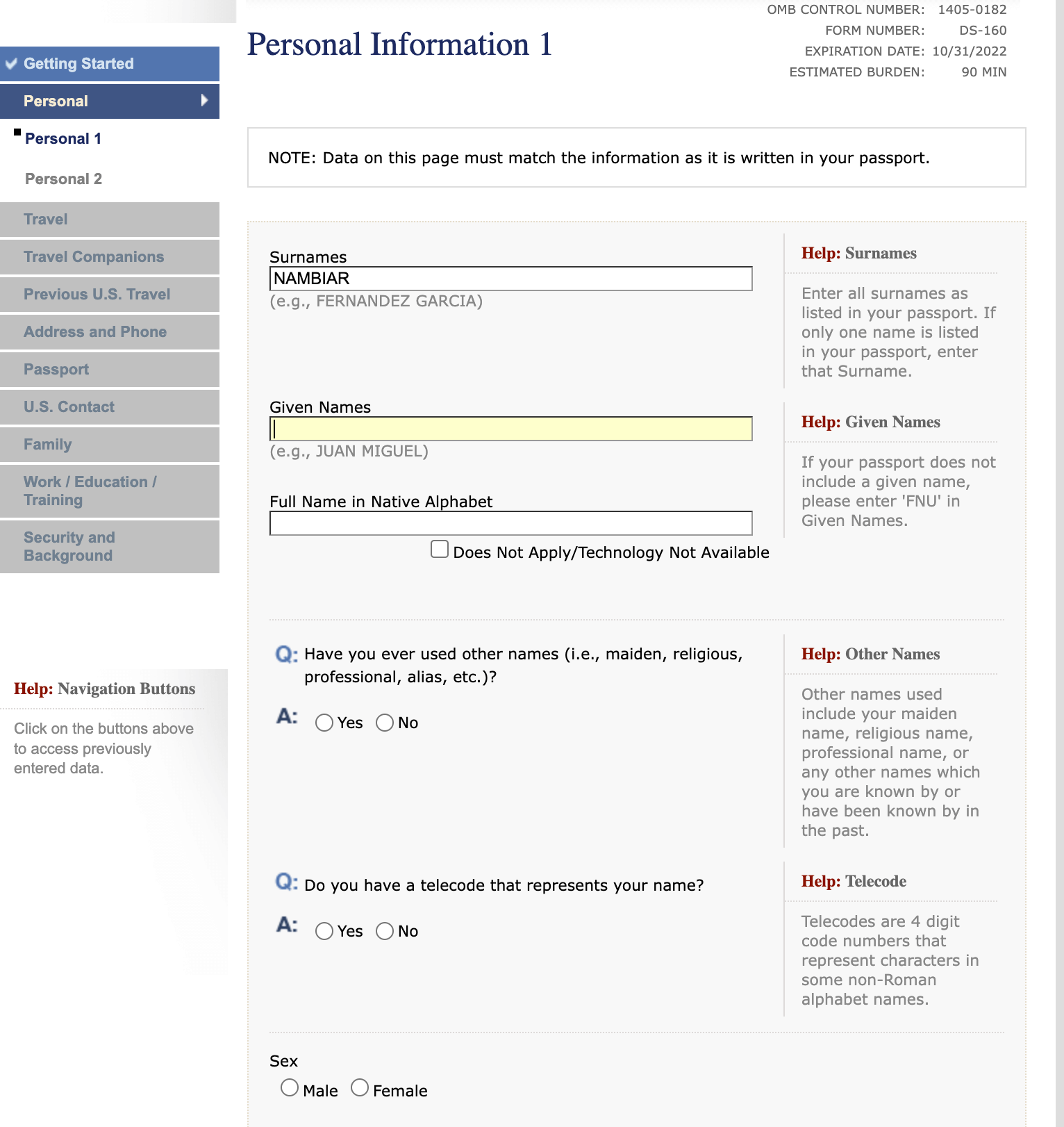 tourist visa for usa from india (B1-B2) renewal